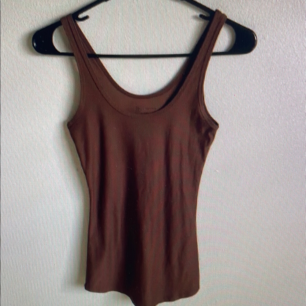 Brown Sleeveless Top
